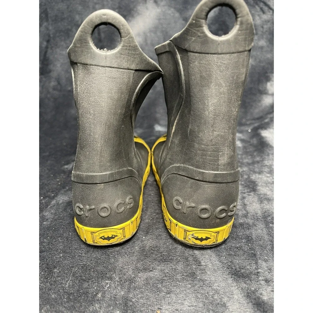 Crocs Bump It Up‎ Batman Rain Boots Kids Size C7 Pullon High Top